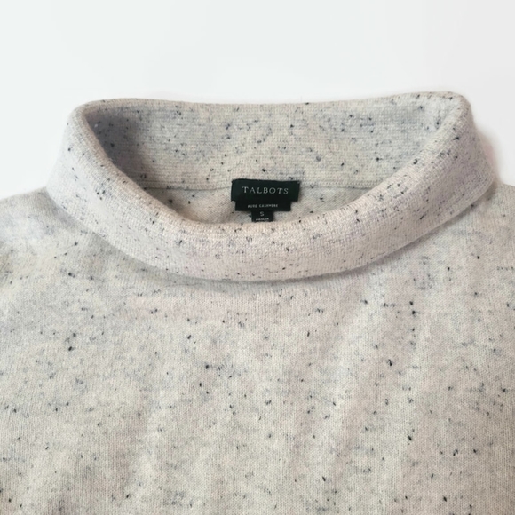 Talbots Cashmere Sabrina Gray Speckled Sweater - Picture 5 of 10